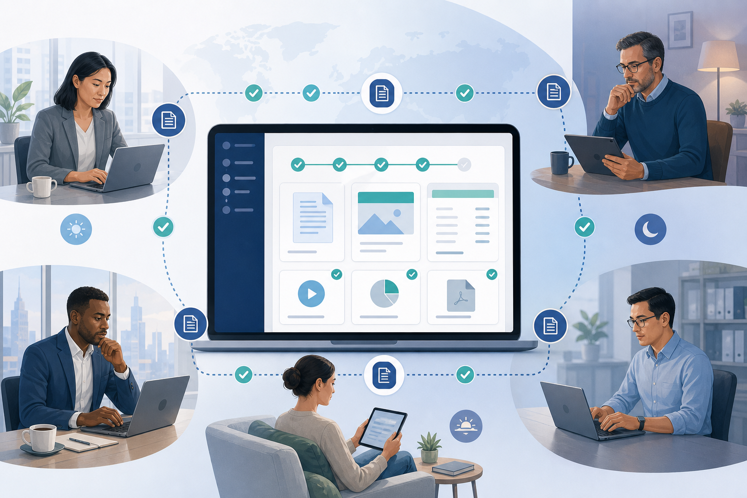 Digital Sales Room Transparent Interface