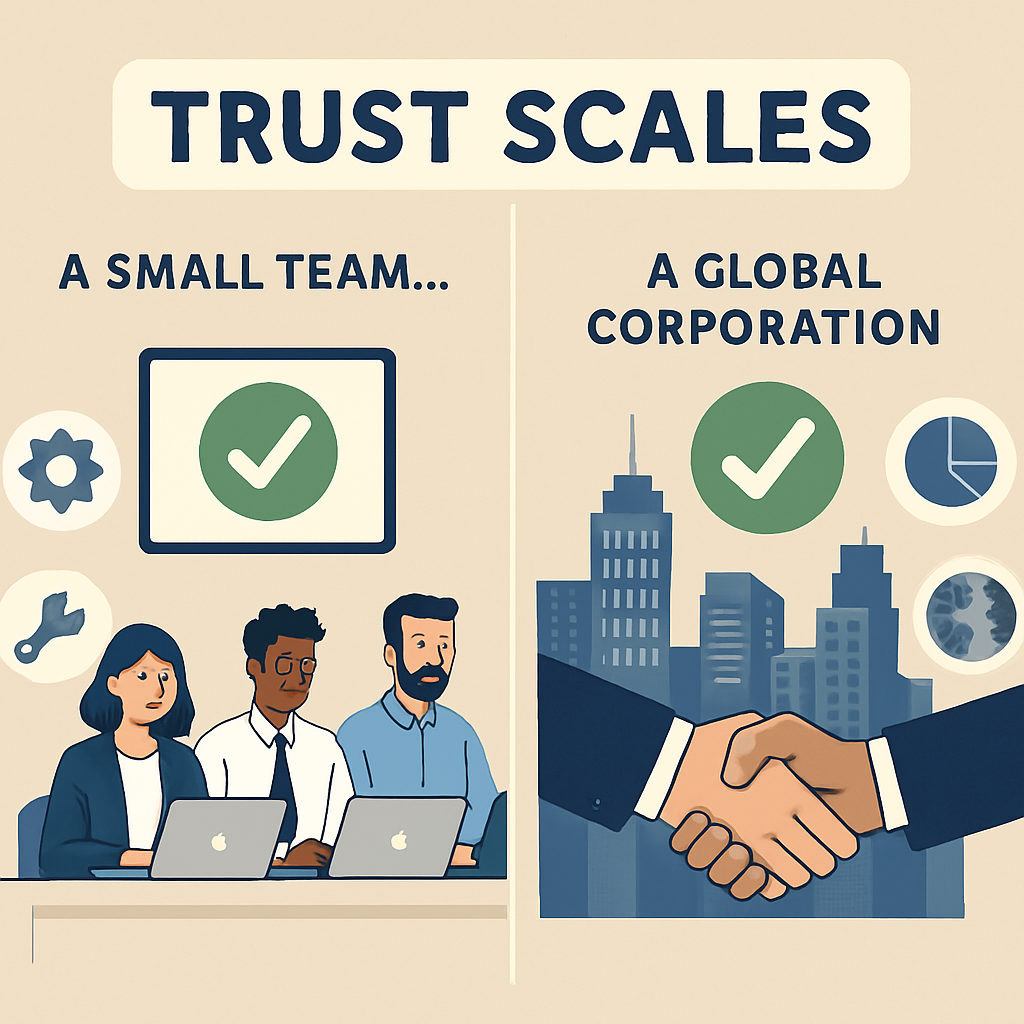 The lesson here is profound Trust scales A small team equipped with the right tools can project the same reliability and professionalism as a global c-1