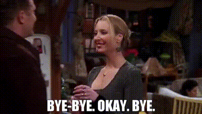 YARN | - Bye-bye. - Okay. Bye. | Friends (1994) - S05E17 The One With  Rachel's Inadvertent Kiss | Video clips by quotes | add01bdd | 紗
