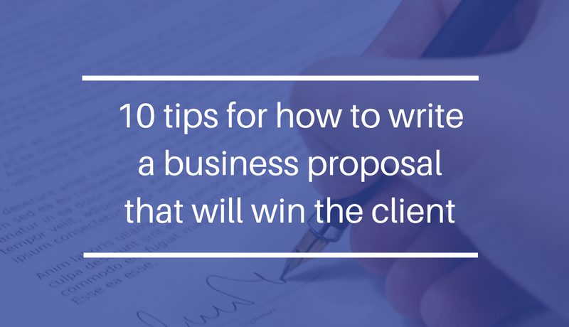 How to write a business proposal page-by-page with tips